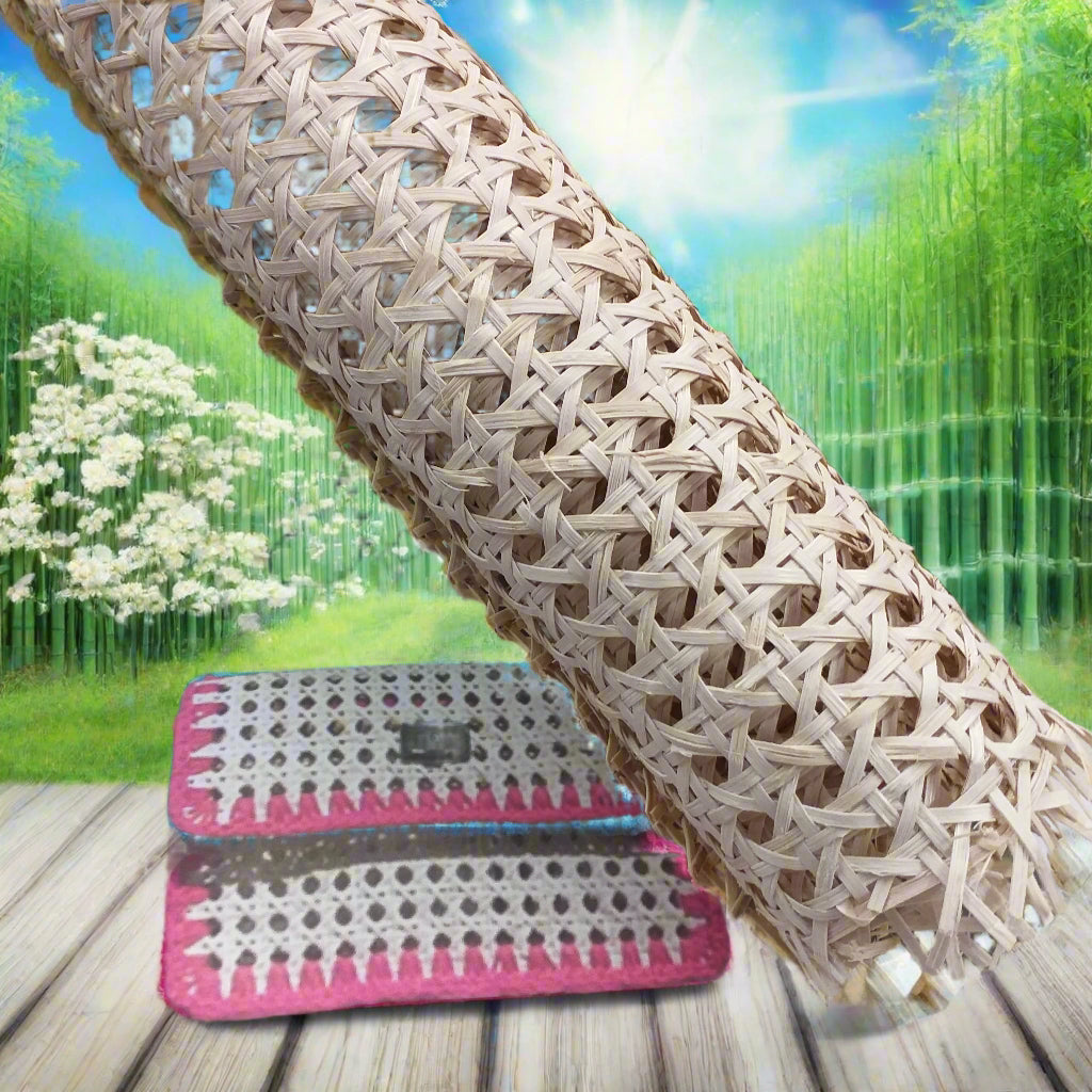 rotolo rattan chiaro paglia di vienna per rivestire oggetti borse uncinetto macramè materiali creativi estivi