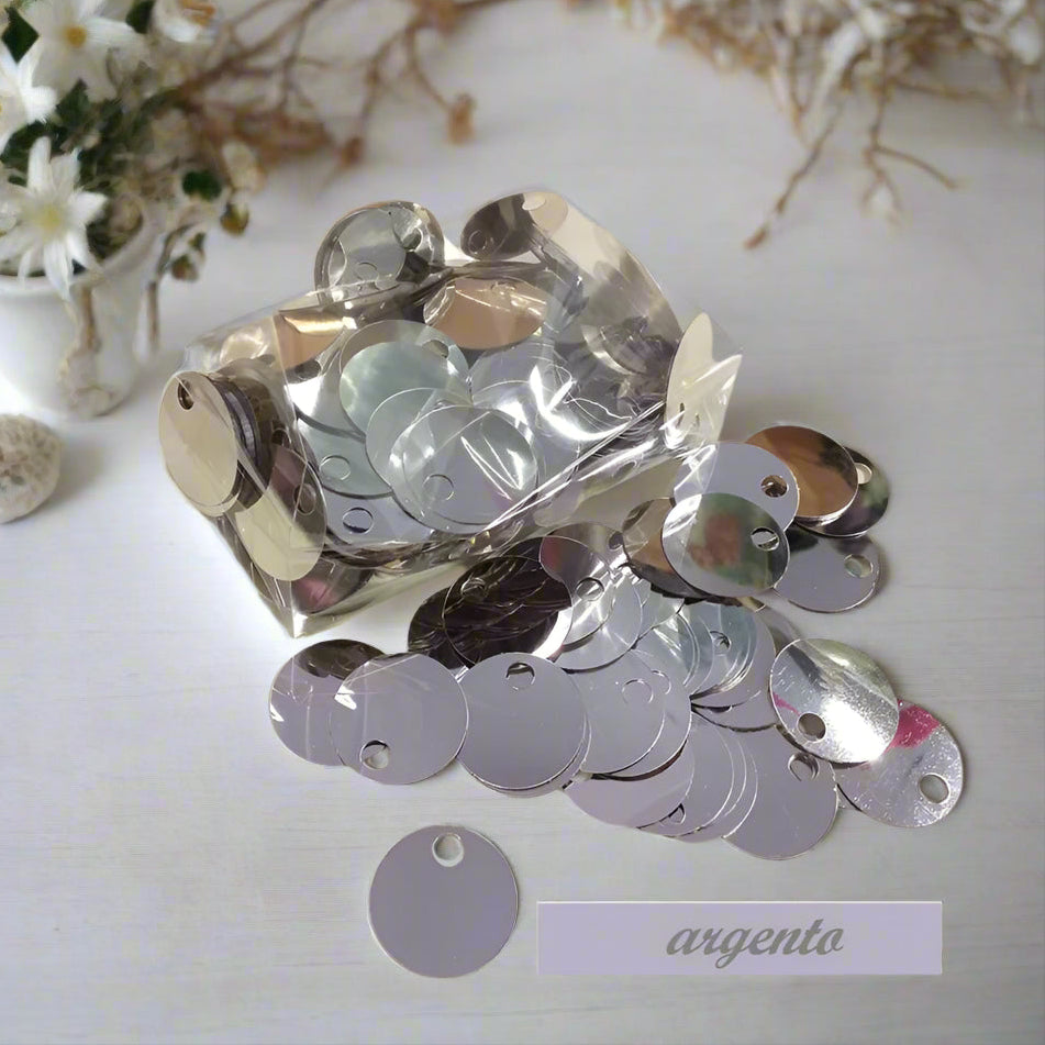 Paillettes Rotonde 10mm Per Fai Da Te - Confezione Da 20g - Rosso Per Gioielli E Abbigliamento Fatti In Casa