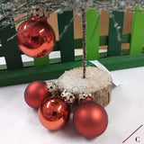 colore rame sfere piccole mini palline vetro addobbi albero Natale fai da te decorazioni da appendere 3-4 cm