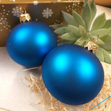 colore blu sfere palline vetro 70-80 mm addobbi albero Natale fai da te decorazioni da appendere vetrinistica 