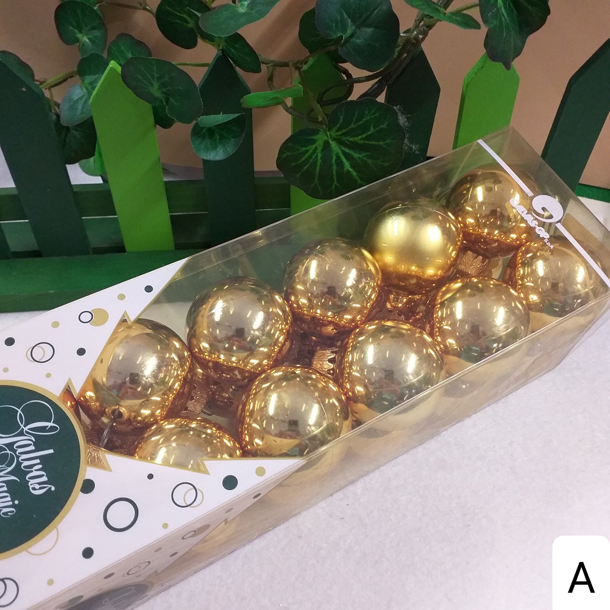 dorate piccole 4 cm stock palline plastica assortite sfere da appendere all'albero di Natale per addobbi decorazioni natalizie vetrinistica fuoriporta ghirlande corone avvento