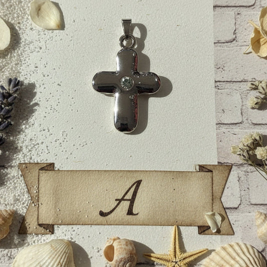 croce ciondoli metallo charms pandora-style per fettuccia tubolare uso creare bomboniere borse bracciali collane bijoux di bigiotteria fai da te con perle di metallo foro grande passante