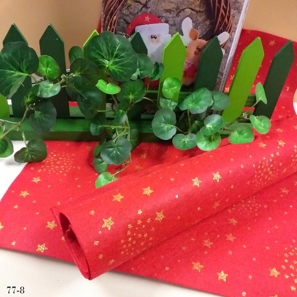 Pannolenci stampato Natale feltro morbido fantasia stella renne fiocco –  hobbyshopbomboniere