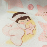 bimba sulla luna rosa baby e bebè femminuccia fantasia pannello pannolenci stampato uso Idee per Creare fiocco coccarda nascita babyshower