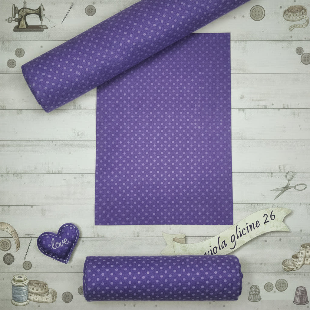 viola glicine 26 colori tessuto feltro pannolenci stampato pois disegnato fantasia morbido ad uso per fai da te lavoretti creativi angeli gnomi fate angioletti albero di Natale decorazioni addobbi pasquali san valentino cuore love