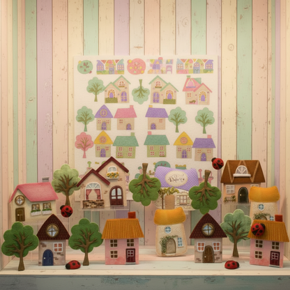 casette primavera alberi coccinelle sagome pannolenci stampato pasquale pannello idee per creare tessuto per decorazioni addobbi fai da te chiudipacco segnaposto o bomboniere spring