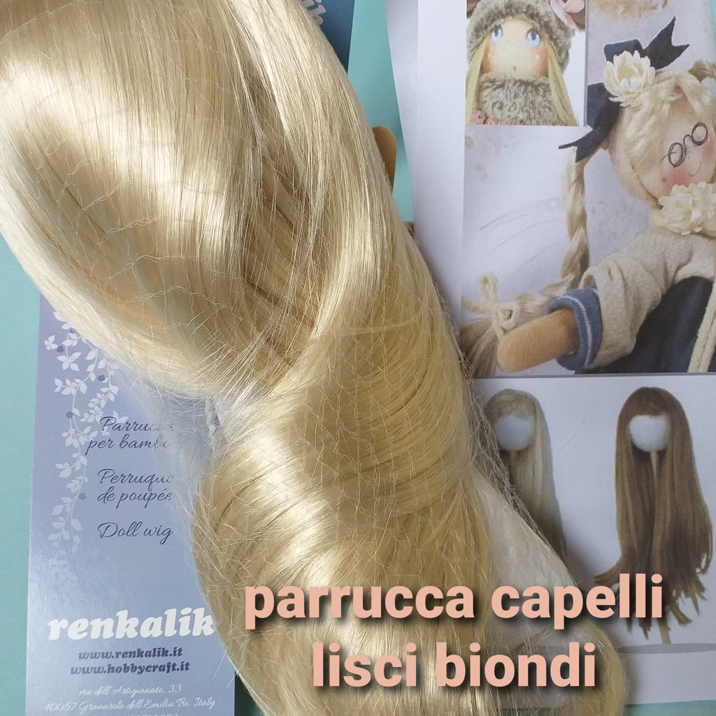 Parrucca Fai Da Te 15x100 Cm Capelli Lisci Per Bambole Barbie BJD - Foto 7