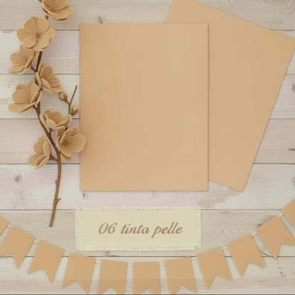 ramo fiore di pesco e tinta pelle colore gomma crepla fommy 1 mm soft sottile carta eva foam mousse foamy modellabile per creazioni con stampi per gomma fiori creare faccine bambole