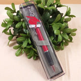 penna bomboniera laurea biro rossa nera ciondolo charms tocco cappello pergamena scatolina astuccio di plastica rigida trasparente