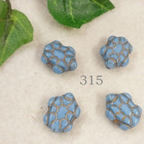 perle di vetro forme particolari tartaruga celeste azzurro perline lume veneziane per ciondoli orecchini bijoux collane
