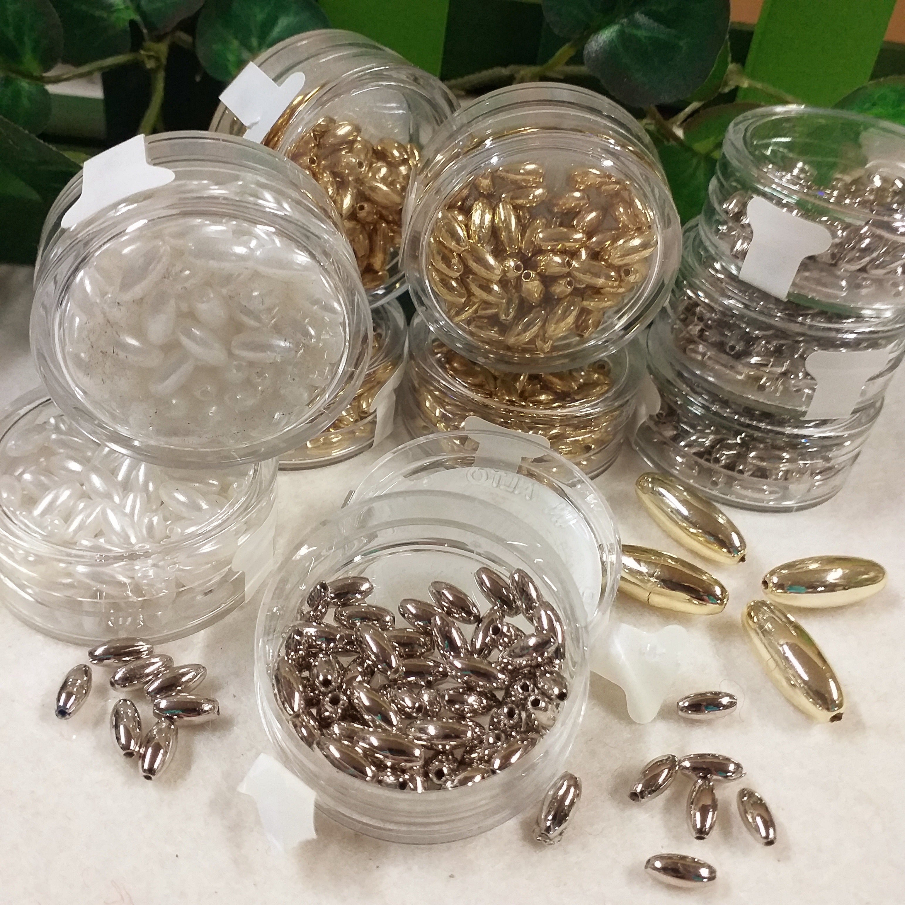 Perline conteria vetro argentato vendita peso 500 o 1000 grammi Stafil –  hobbyshopbomboniere