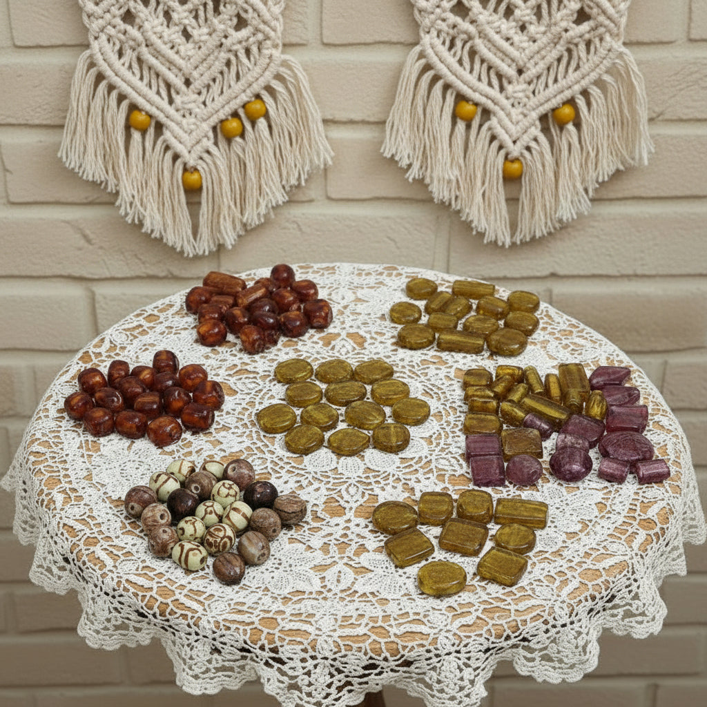 misti senape marrone viola perle di vetro colorate con interno argentato per fare bijoux di bigiotteria gioielli di perline e cordino macramè