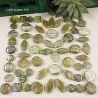 verde marmorizzato 914 perle grandi vetro per bracciale collana vendita sfuse a peso rombo piastre medaglia ad uso fai da te bigiotteria di perline veneziane