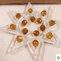 offerta lotto D ambra marrone perle cristalli di vetro bigiotteria fai da te collane e bracciali dell'amicizia di perline 8 mm