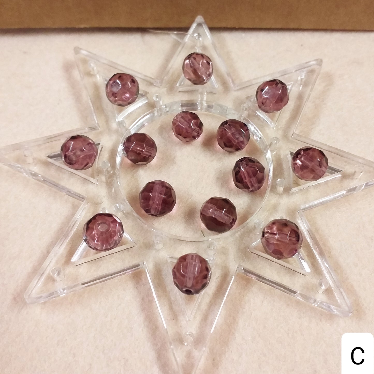 lotto offerta C colore violetta perle cristalli di vetro bigiotteria fai da te collane e bracciali dell'amicizia di perline da 8 mm