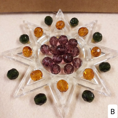 verde ambra violetta perle cristalli di vetro bigiotteria fai da te collane e bracciali dell'amicizia di perline da 8 mm