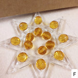 topazio giallo lotto offerta F perle cristalli di vetro bigiotteria fai da te collane e bracciali dell'amicizia di perline da 10 mm