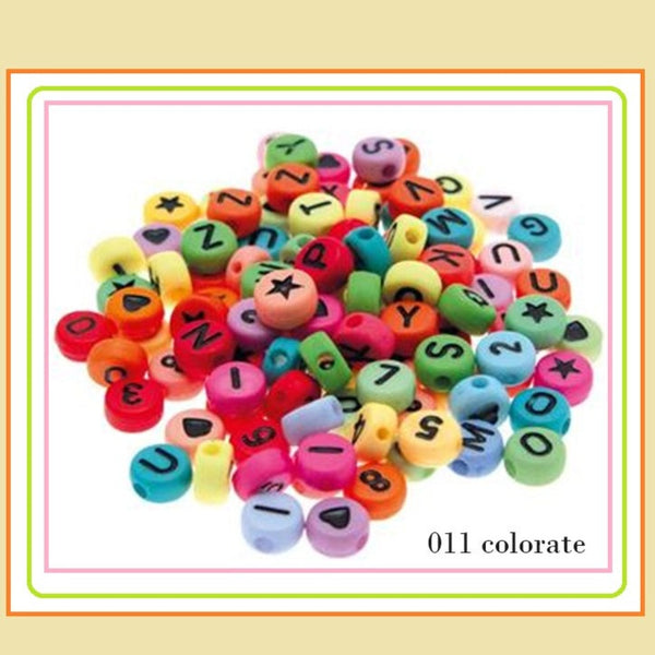 4.38 € alfabeto 312 perline lettere colorate per braccialetti