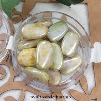 ovali verde marmorizzato perle bigiotteria vetro perline uso creare collane bracciali orecchini