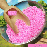 colore rosa perline di vetro lucido conteria veneziana uso rocailles hobby creare fiori bonsai piante alberi cestini gioielli bigiotteria bijoux beads