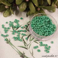 verde perlato rocailles perline grandi 3 mm 8.0 per gioielli bijoux di bigiotteria e ricamo bracciali dell'amicizia