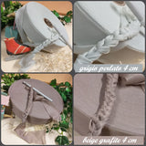 beige grafite grigio perlato autunno inverno 2024 2025 4 cm pizza di lycra piatta alta larga filato uncinetto elastane elasticizzato per creazioni borse fettuccia crochet clutch bags cestini tappeti cuscini