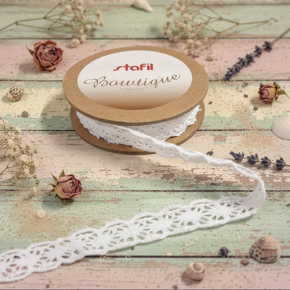 nastrino bianco pizzo passamaneria copripunto bordure fiori per bomboniere fai da te confezionare sacchetti packaging segnaposto coccarde portaconfetti