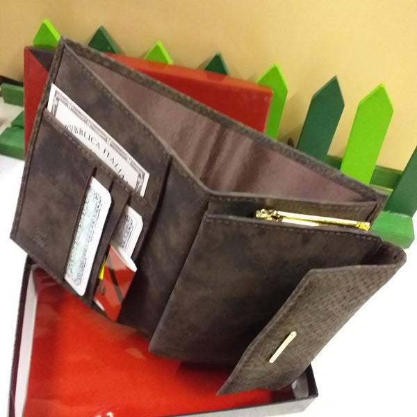 Portafoglio Portacarte In Cotone 14x10cm - Con Messaggio Motivazionale E Busta Regalo - Foto 7