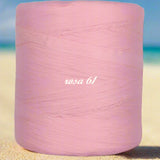 rosa 61 rafia naturale cellulosa vegetale colorata uso uncinetto borse crochet cappelli estivi mare