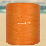 arancio 92 rafia naturale cellulosa vegetale colorata uso uncinetto borse crochet cappelli estivi mare