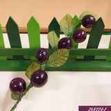 frutti bacche viola prugne ramo frutta artificiale finta decorativa natalizia vetrine casa composizioni pasquali floreali fai da te centrotavola addobbi Natale