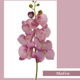 ramo finto artificiale orchidea lilla malva per fai da te composizioni floreali fioristi piantina da arredamento casa ufficio negozio vetrina