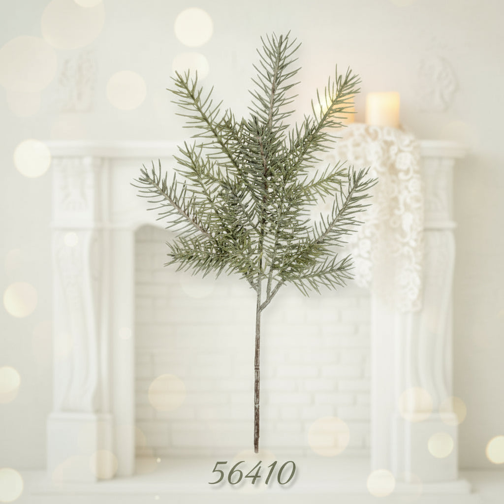 ramo finto pino verde grigio abete foglie piante artificiali natalizie decorative Natale botanica uso composizioni fiori centrotavola ghirlande decorazioni addobbi fai da te per camino