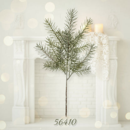 ramo finto pino verde grigio abete foglie piante artificiali natalizie decorative Natale botanica uso composizioni fiori centrotavola ghirlande decorazioni addobbi fai da te per camino