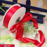 rosso 25 mm nastri di raso decorativi cucito creativo addobbi confezioni regalo packaging fioristi bomboniere bouquet sposa creare fiocchi albero Natale coccarde