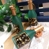 lotto 3 mini bottigliette plastica champagne miniatura decorativa uso segnaposto regalini addobbi decorazioni capodanno san silvestro ultimo dell'anno