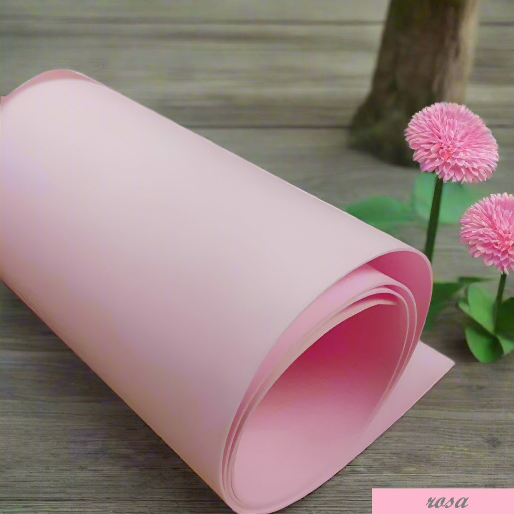 rosa pastello fommy soft Renkalik extra morbido 1 mm sottile fogli gomma crepla fiori foam carta eva new light mousse uso composizioni floreali hobbistica arts crafts idea ortensie lavoretti pasquali