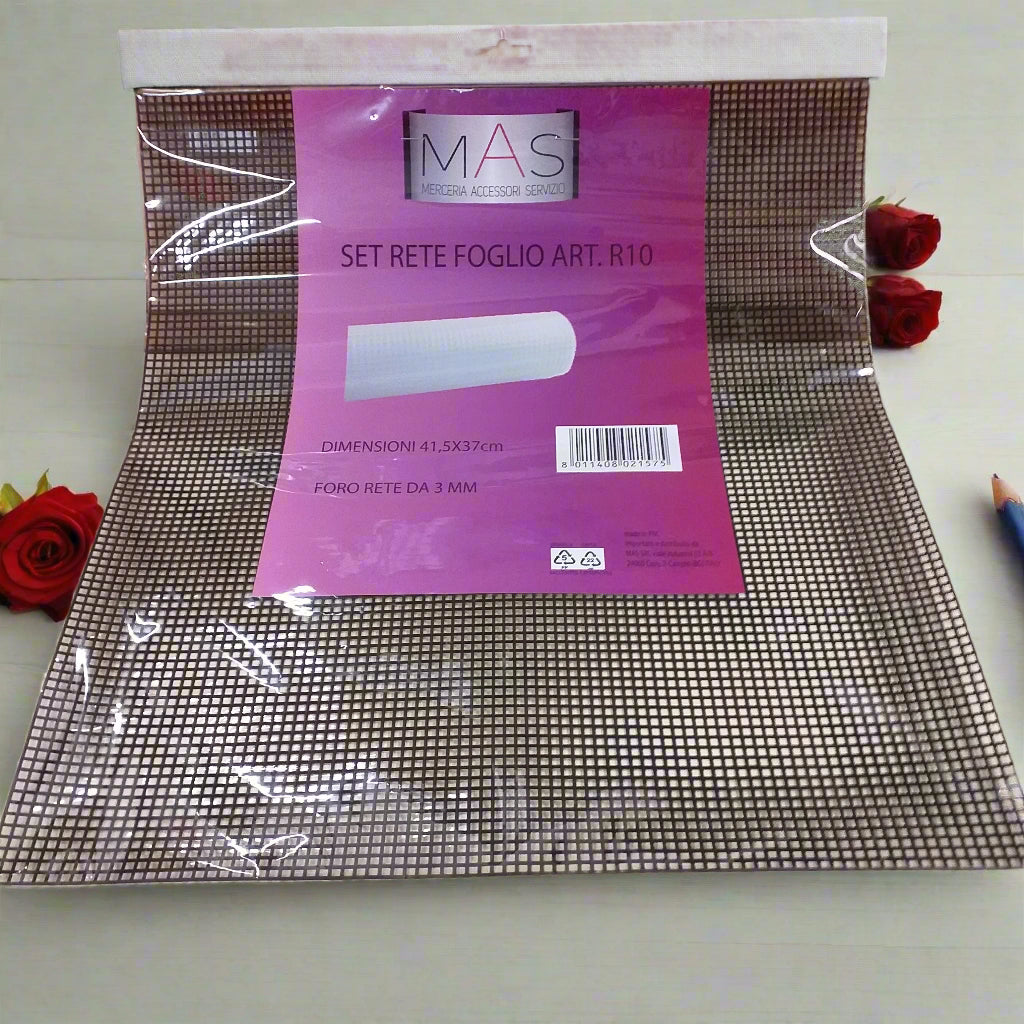 canovaccio foglio 41.5 x 37 cm rete 3 mm plastica canvas nero indurente per borse uncinetto o mezzo punto croce come pochette borsellini shopper telaio per lavori di tessitura