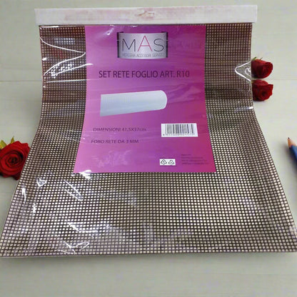 canovaccio foglio 41.5 x 37 cm rete 3 mm plastica canvas nero indurente per borse uncinetto o mezzo punto croce come pochette borsellini shopper telaio per lavori di tessitura