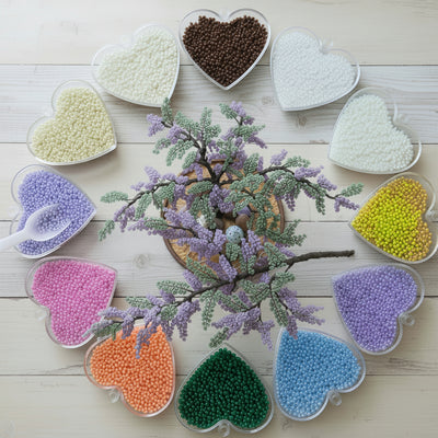 Perlate conteria perline rocailles per fiori bijoux bigiotteria alberi
