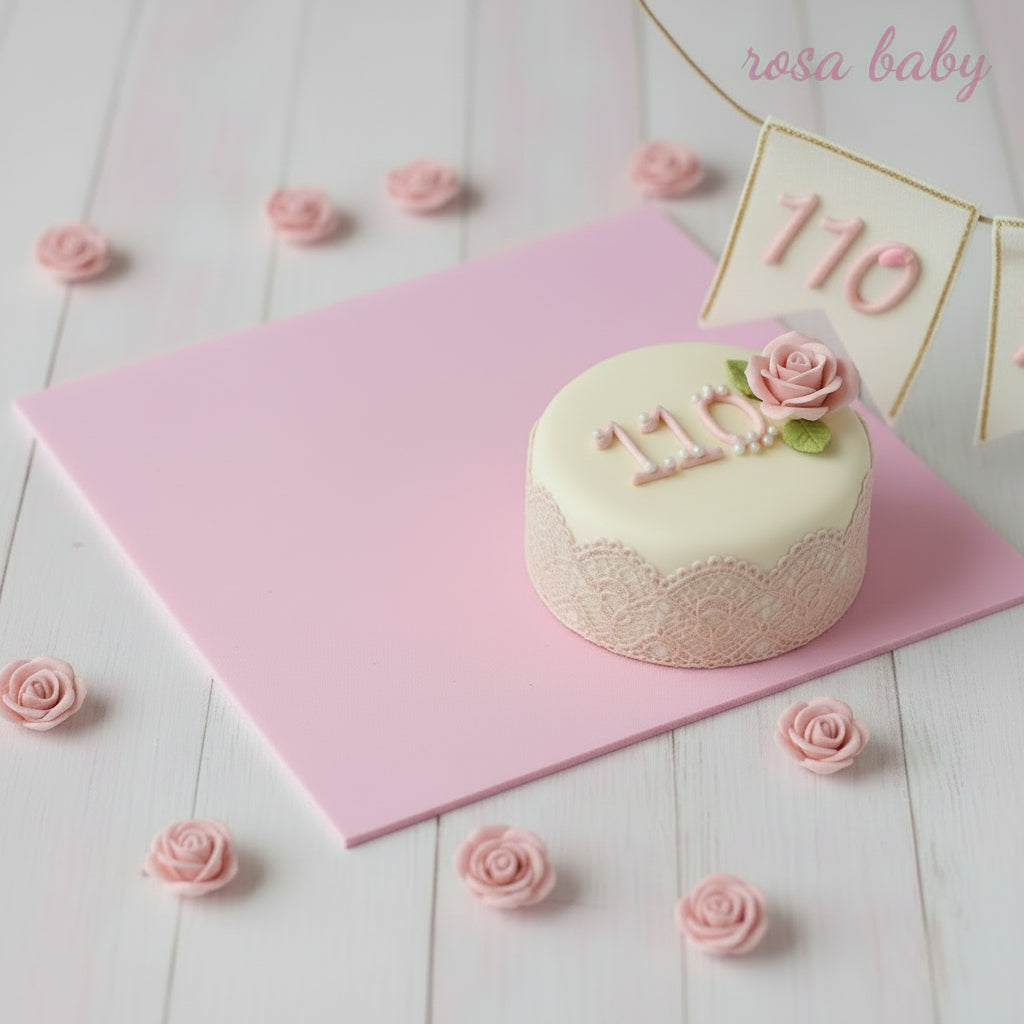 colore stafil rosa baby bebè 110 per fare torte scenografiche di fommy gomma crepla eva con stampi e decorazioni fiori