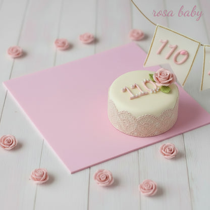 colore stafil rosa baby bebè 110 per fare torte scenografiche di fommy gomma crepla eva con stampi e decorazioni fiori
