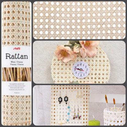 Rotolo Di Rattan Naturale 80x200 Cm - Paglia Di Vienna Per Sedie, Mobili, Cesti E Progetti DIY - Foto 7