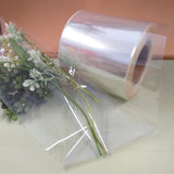rotolo plastica di sacchetti aperti di cellophane trasparenti buste per fiori e rose forma tubolare per confezionare come fioristi e fiorai