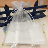 crema grandi sacchettini organza 12 x 17 cm bustine tirante per confezionare bomboniere sacchetti regalo packaging bigiotteria gioielli bijoux collane