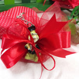 tartaruga italian bomboniera laurea sacchetto rosso confezionato confetti ricordino portachiavi oggetto spiritoso portafortuna animaletto tocco cappello nappina rossa