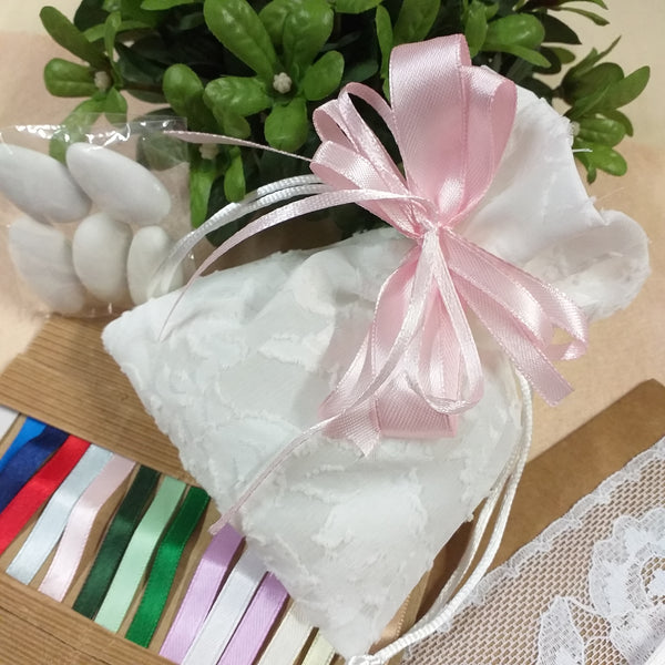 Sacchettini in organza Bianchi - Mondo Fai da Te Sacchettini in organza Bianchi - Mondo Fai da Te