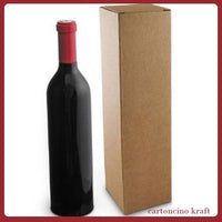 90 x 90 x 340 cm cartoncino liscio avana naturale kraft scatole porta bottiglie bordolese olio vino per confezione regalo natale confezionamento packaging verticale