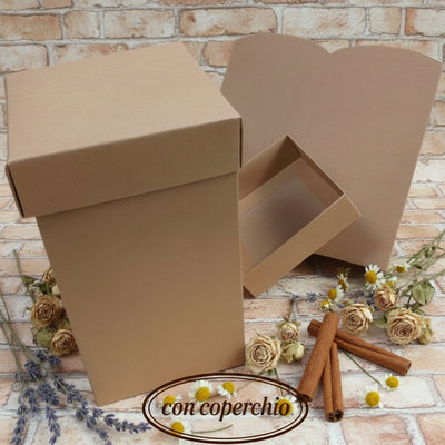 Cartone avana scatole cartoncino liscio bomboniere fai da te regalo