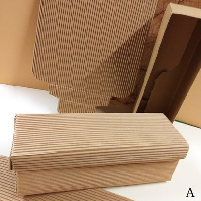 bomboniere enogastronomia 22 x 7 x 7 cm scatole ondulate cartoncino beige cartone avana con coperchio per fai da te confezione regalo uso packaging pasticceria
